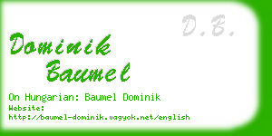 dominik baumel business card